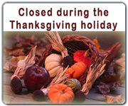 Office Closures for the Thanksgiving holiday