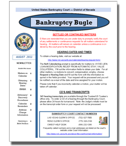 Bankruptcy Bugle Cover Page